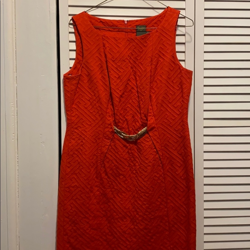 Taylor Bright Orange Dress